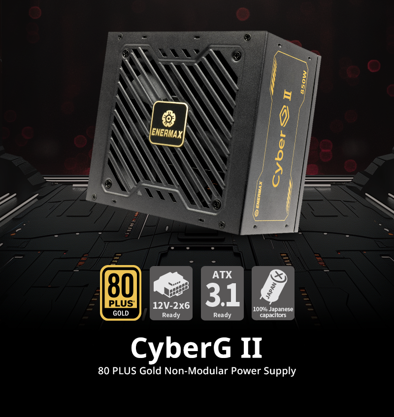 CyberG II 80 PLUS Gold Non-Modular Power Supply