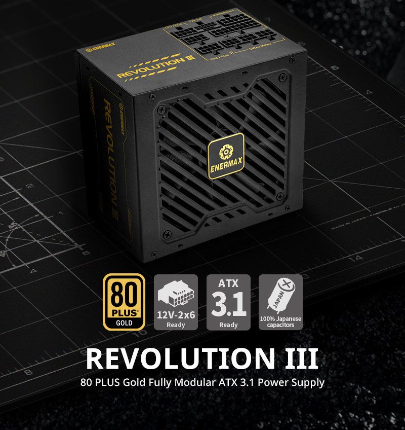 REVOLUTION III 80 PLUS Gold Fully Modular ATX 3.1 Power Supply