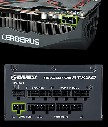 金靜冰核 REVOLUTION ATX 3.0 電源供應器 1個顯卡供電接口