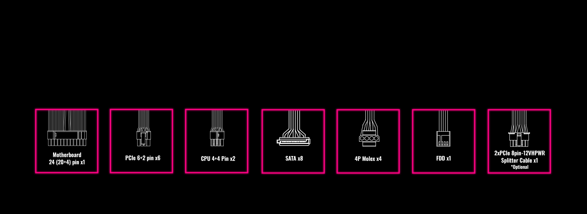 Revolution D.F. 2 power supply cables