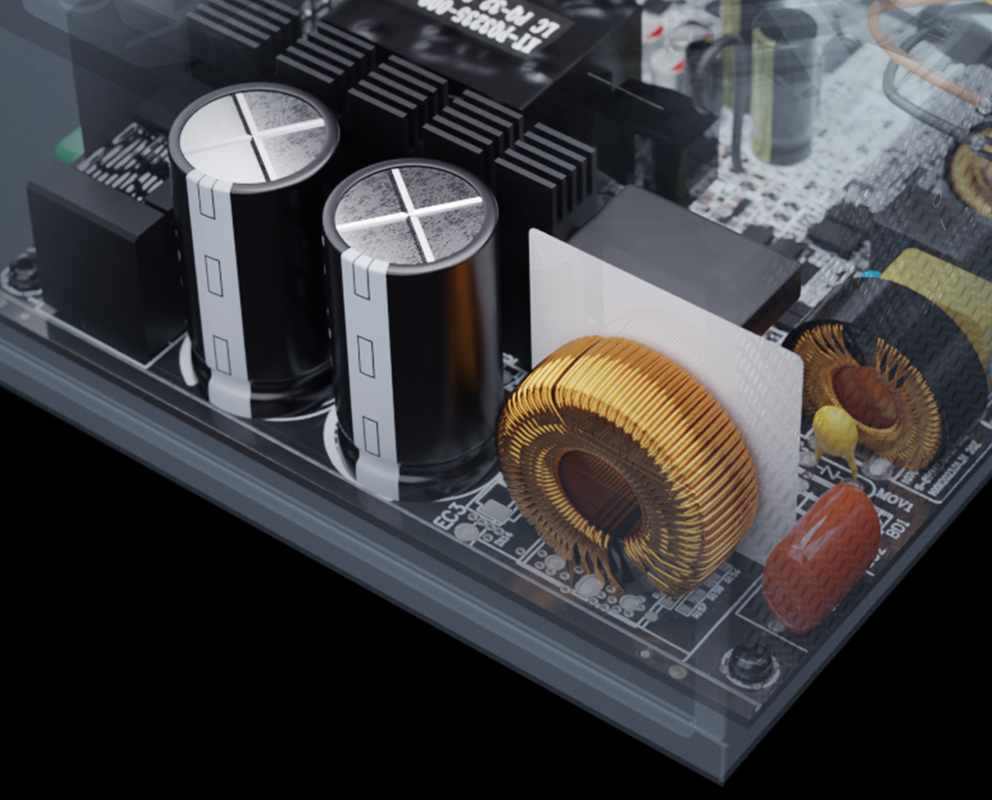 Revolution D.F. 2 power supply applied advanced LLC and Synchronous Rectifier (SR) design